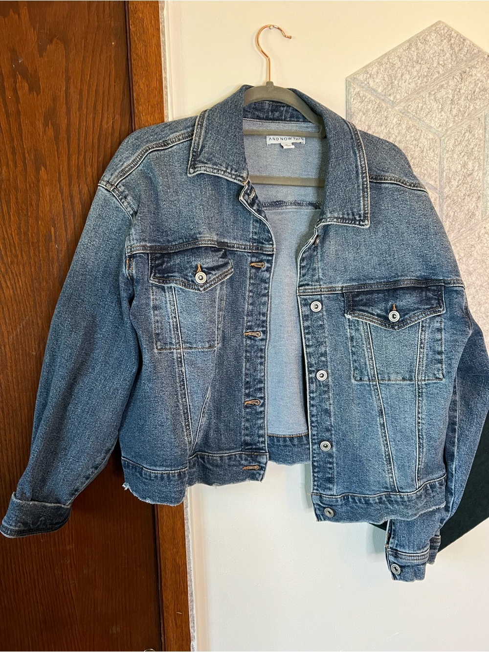 And Other Stories Washed Blue Denim Trucker Jacket